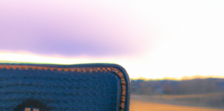 Why Should I Use A Bitcoin Hardware Wallet? A photo of a leather wallet with the bitcoin logo etched onto it.